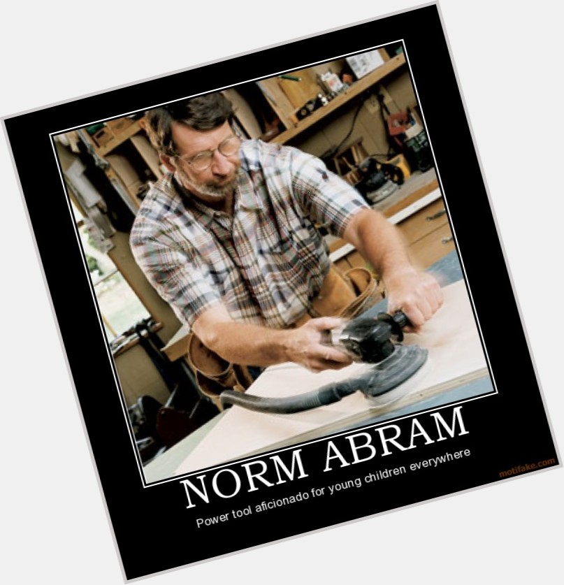 Norm Abram Average body,  dark brown hair & hairstyles
