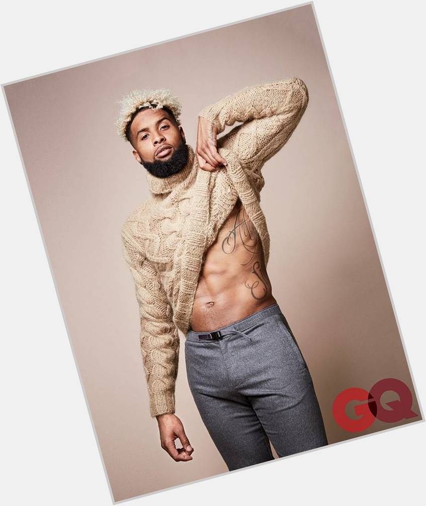 Odell Beckham Jr Athletic body,  dyed blonde hair & hairstyles