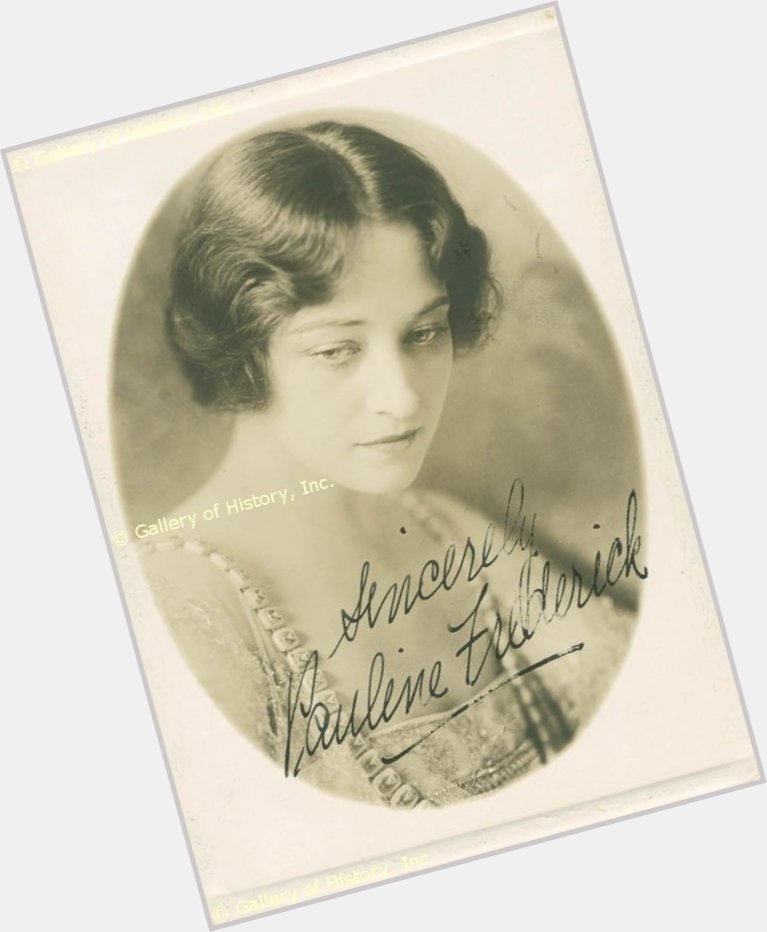 Pauline Frederick Average body,  dark brown hair & hairstyles