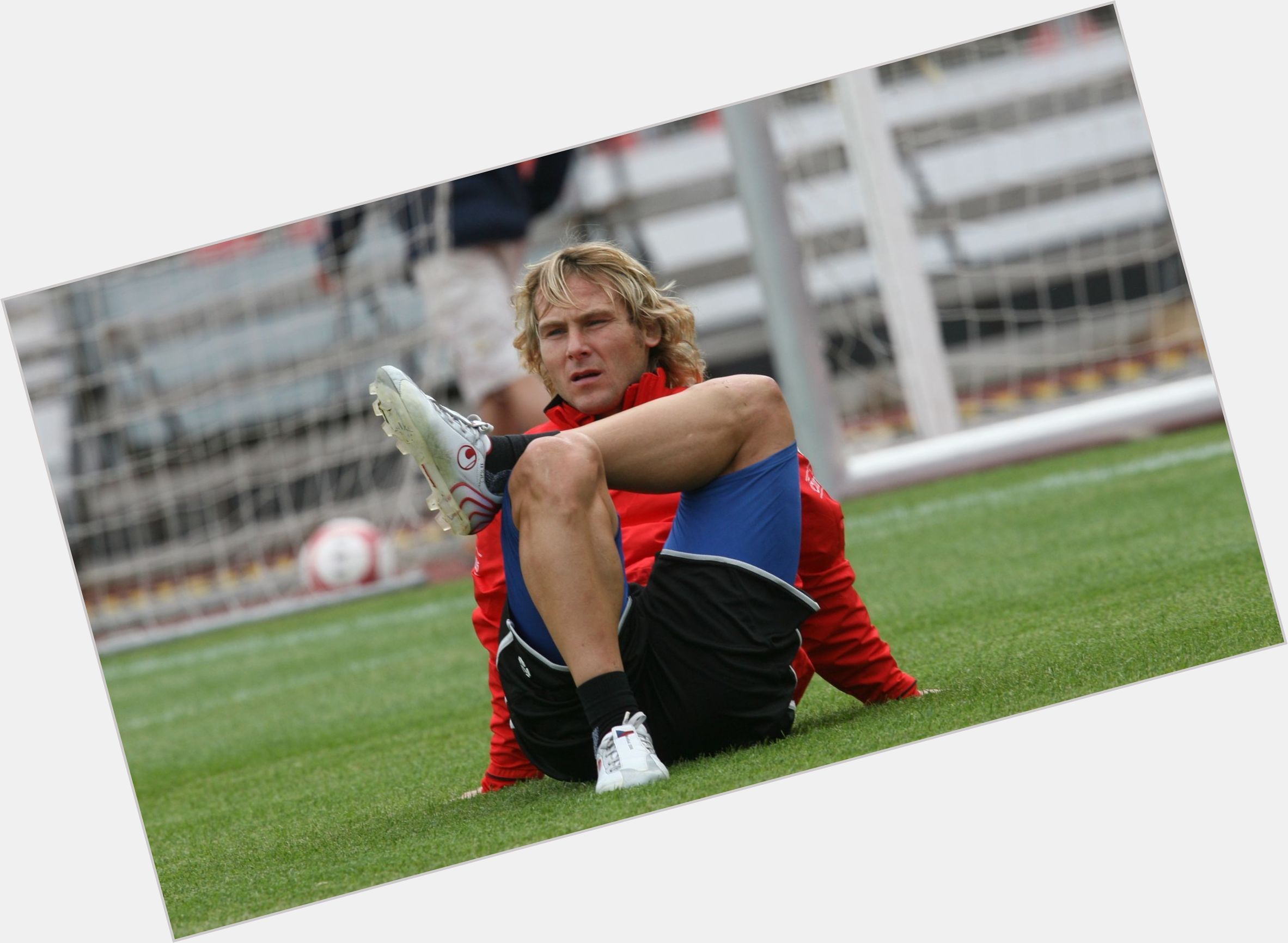 Pavel Nedved blonde hair & hairstyles Athletic body, 
