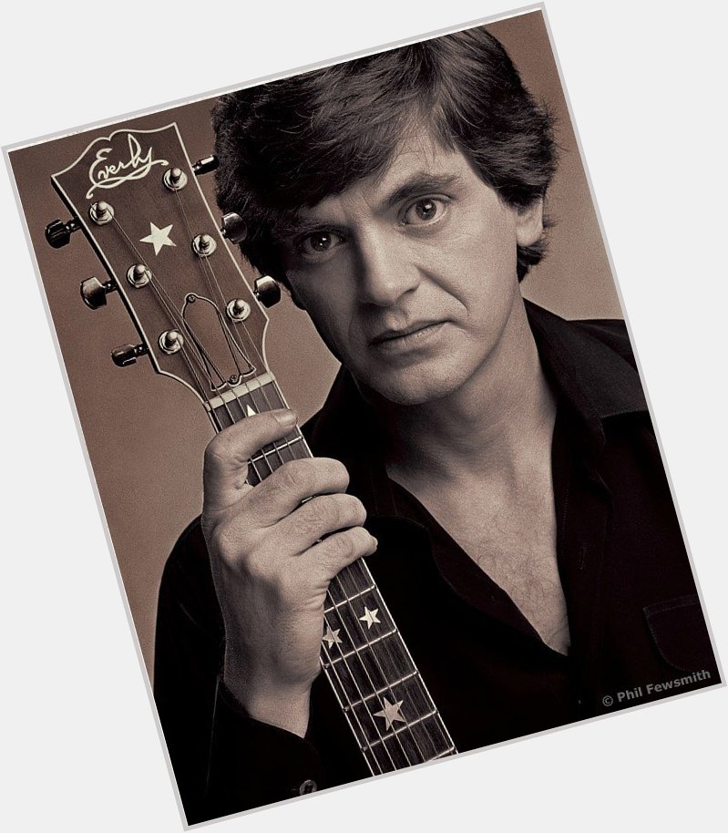 Phil Everly Average body,  light brown hair & hairstyles