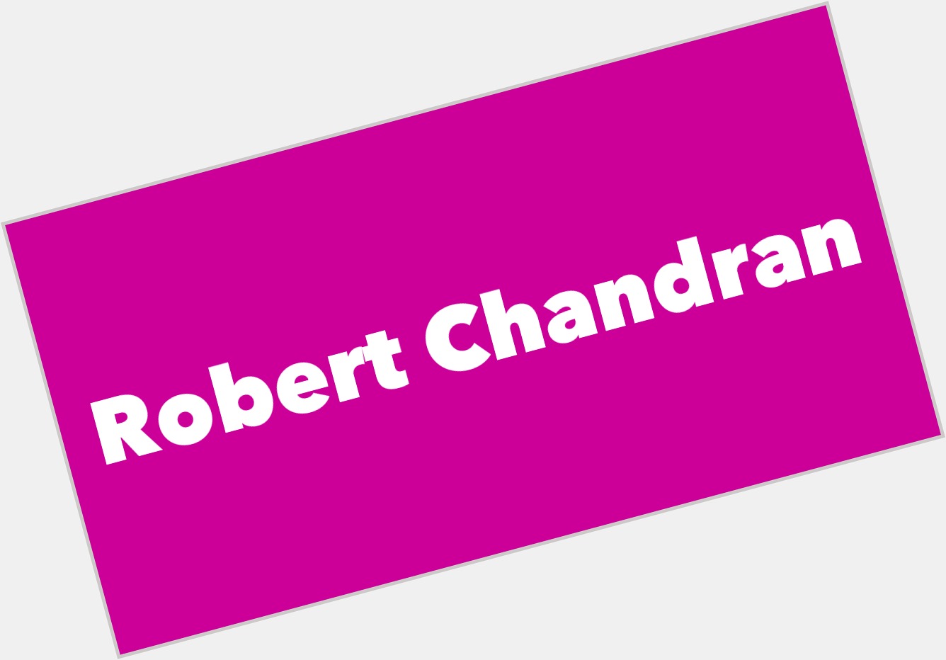 Robert Chandran new pic 1