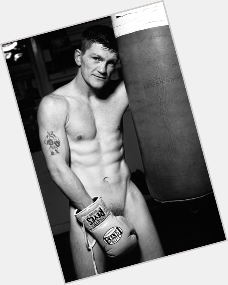 Ricky Hatton Athletic body,  light brown hair & hairstyles