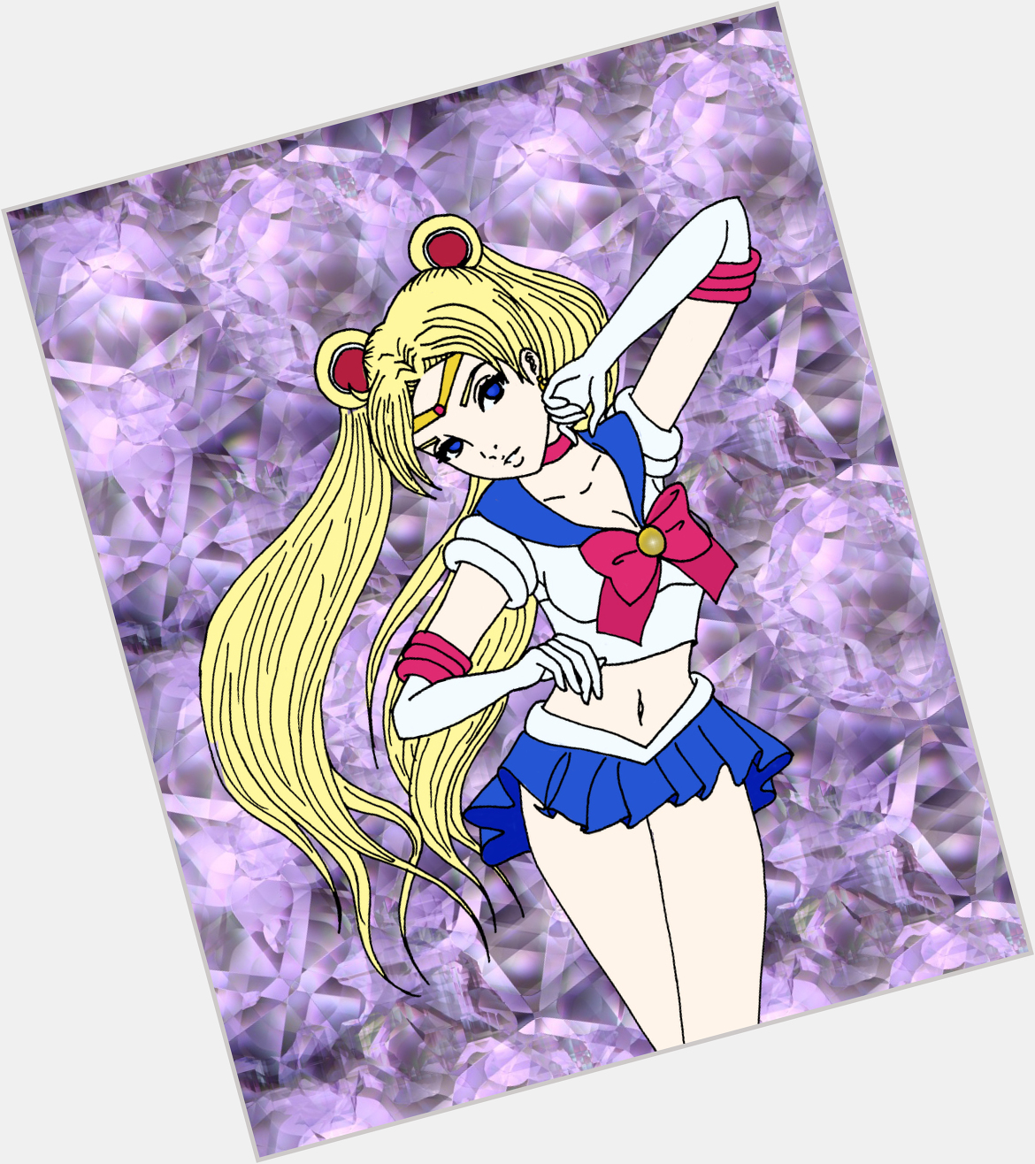 Sailor Moon Slim body,  blonde hair & hairstyles