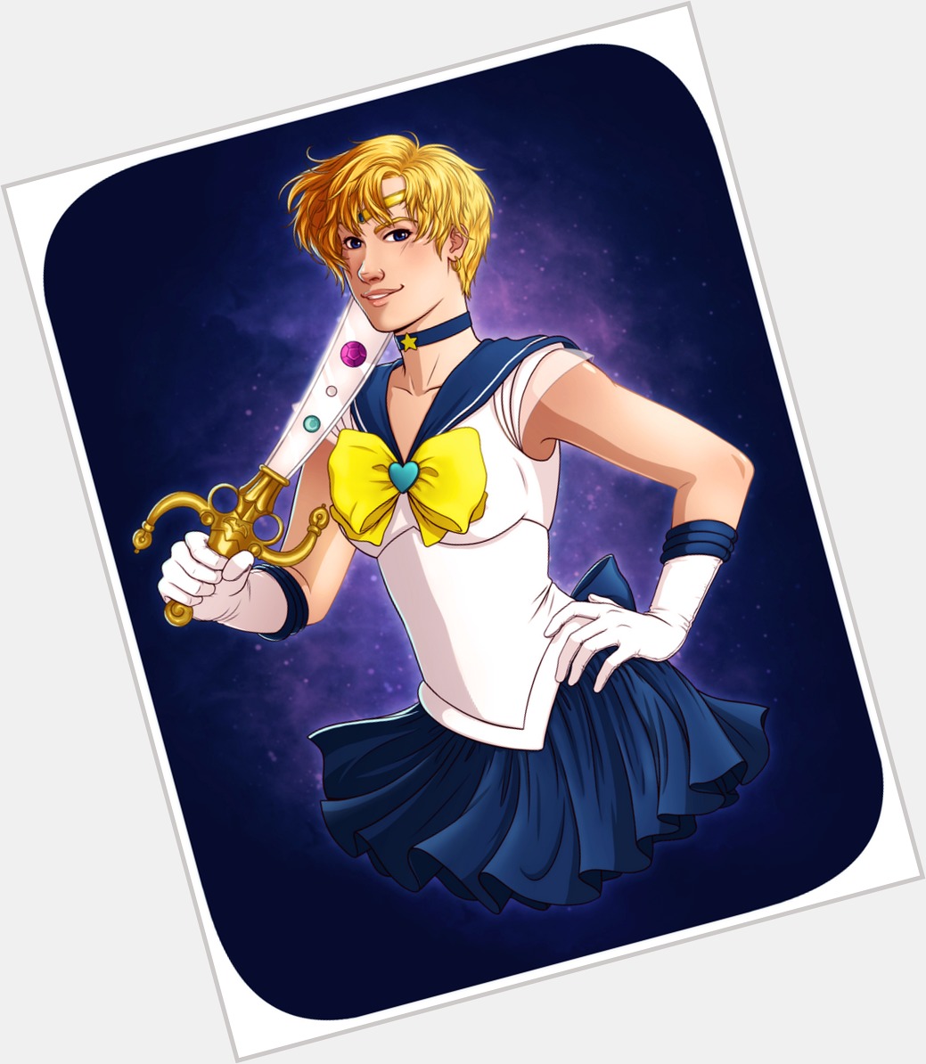 Sailor Uranus shirtless bikini