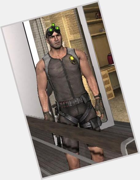 Sam Fisher Athletic body,  light brown hair & hairstyles