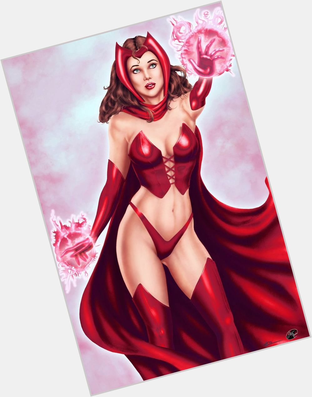 Scarlet Witch shirtless bikini