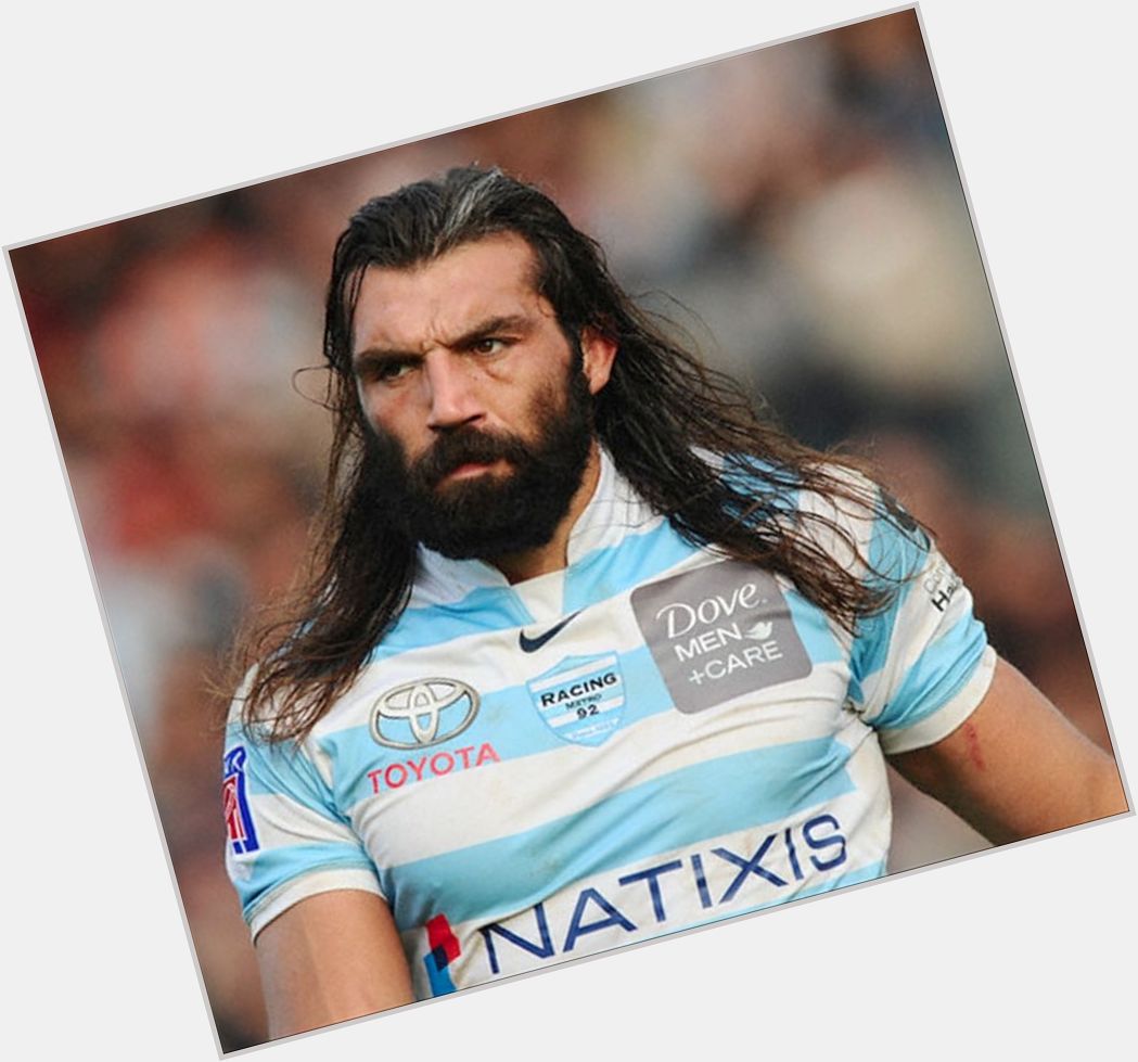 Sebastien Chabal Athletic body,  dark brown hair & hairstyles