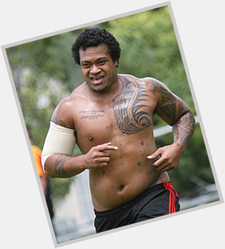 Sione Lauaki shirtless bikini