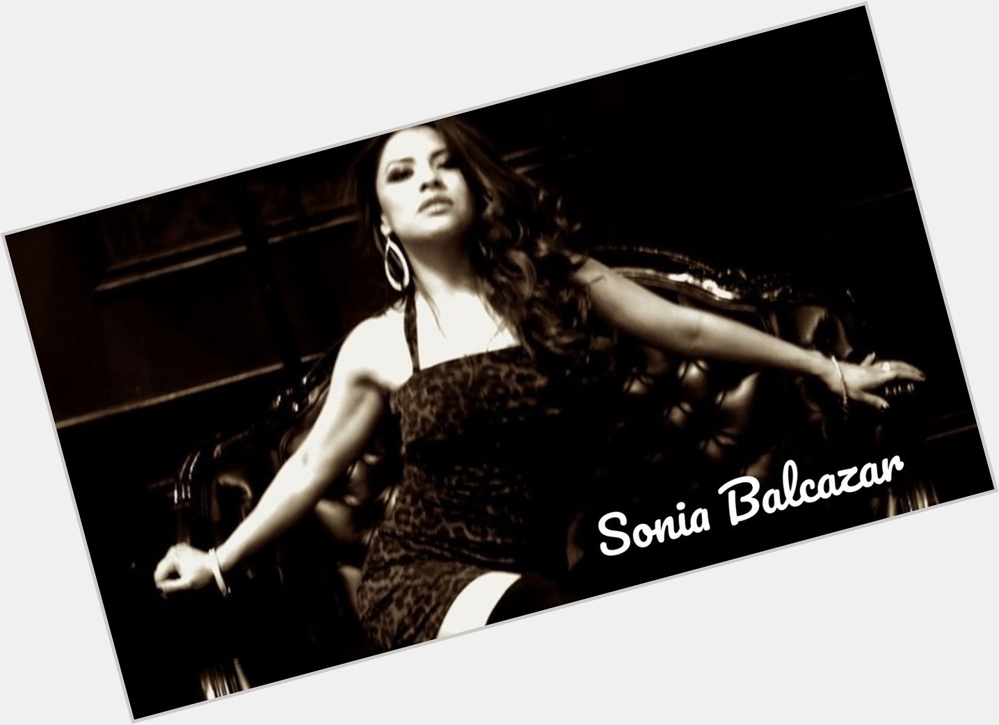Sonia Balcazar Slim body,  dark brown hair & hairstyles