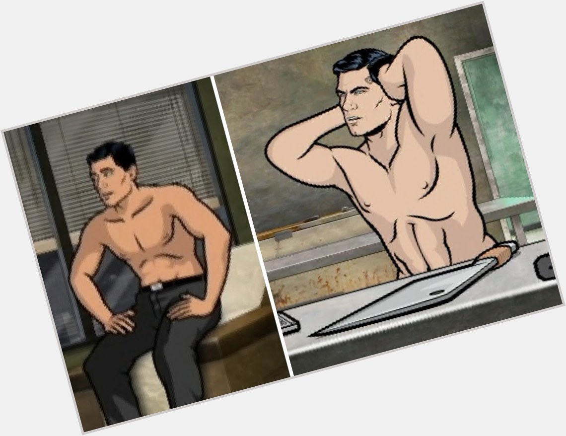 Sterling Archer Athletic body,  black hair & hairstyles