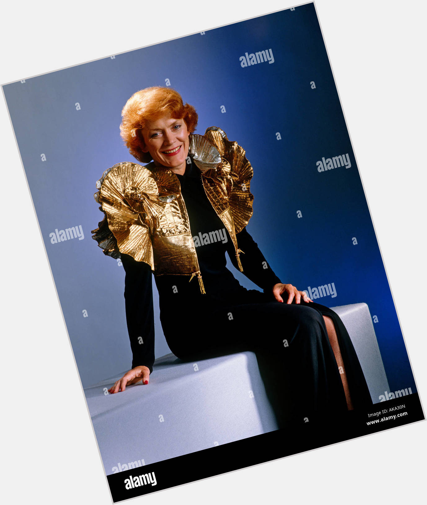 Sue Macgregor Average body,  red hair & hairstyles