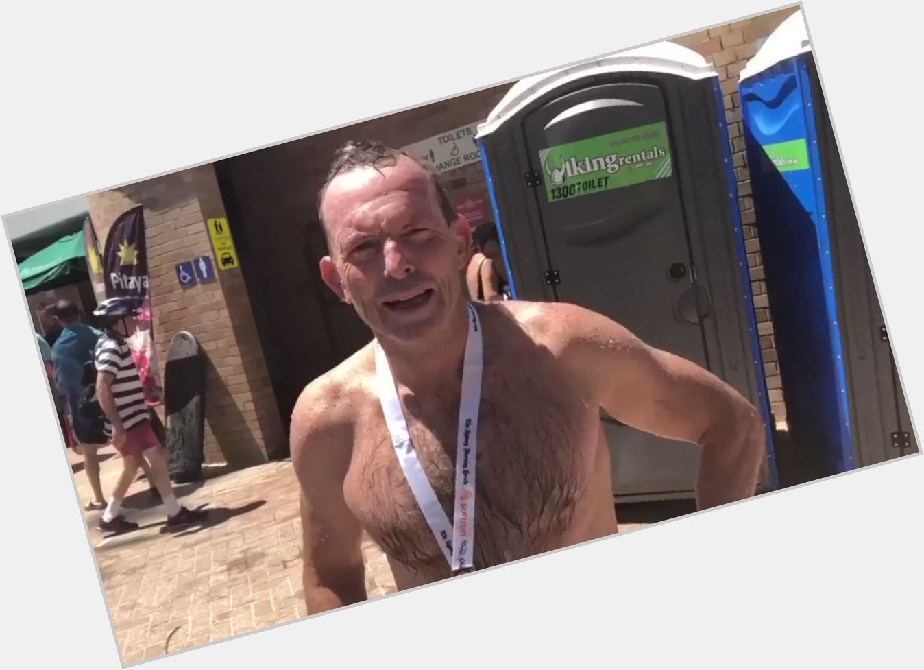 Tony Abbott shirtless bikini