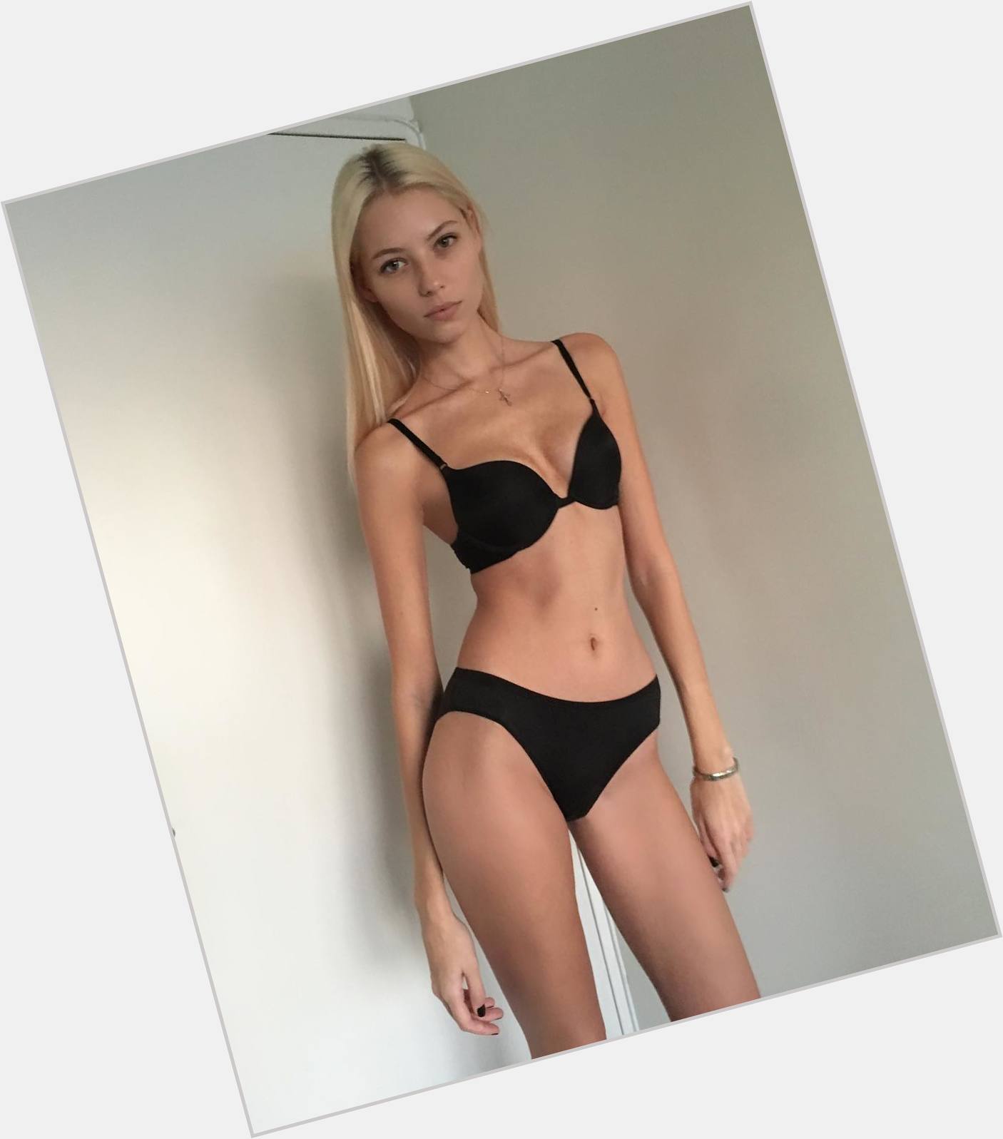 Vika Falileeva Slim body,  blonde hair & hairstyles