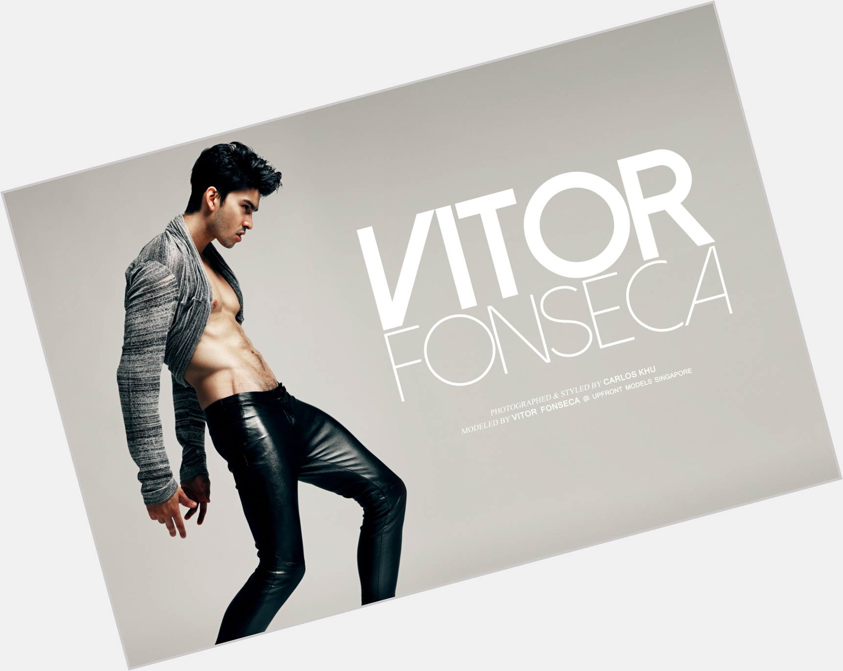 Vitor Fonseca Athletic body,  dark brown hair & hairstyles