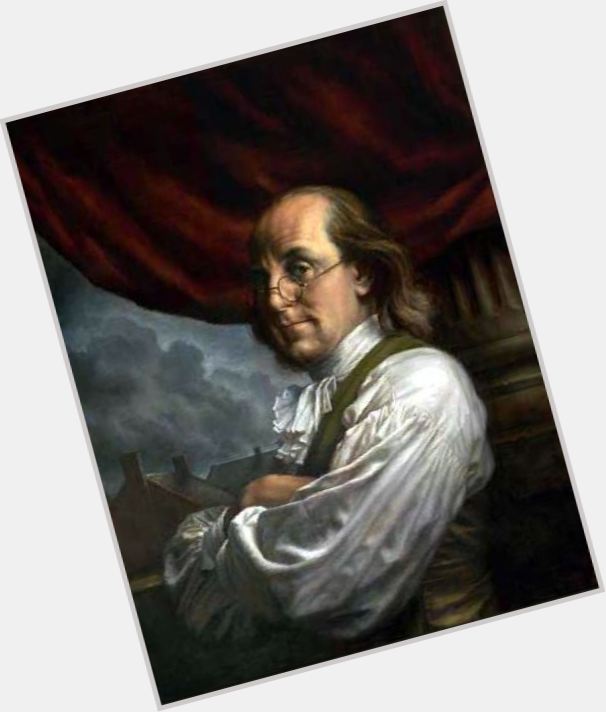 Benjamin Franklin Large body,  light brown hair & hairstyles
