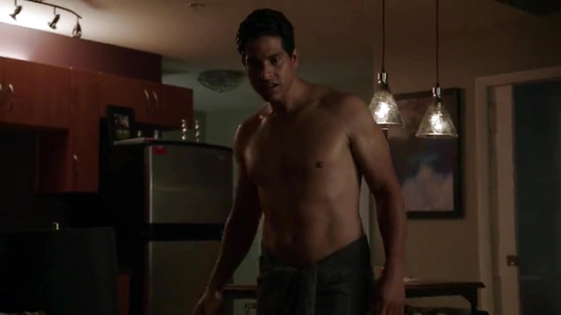 Adam Rodriguez sexy shirtless scene February 14, 2025, 5pm