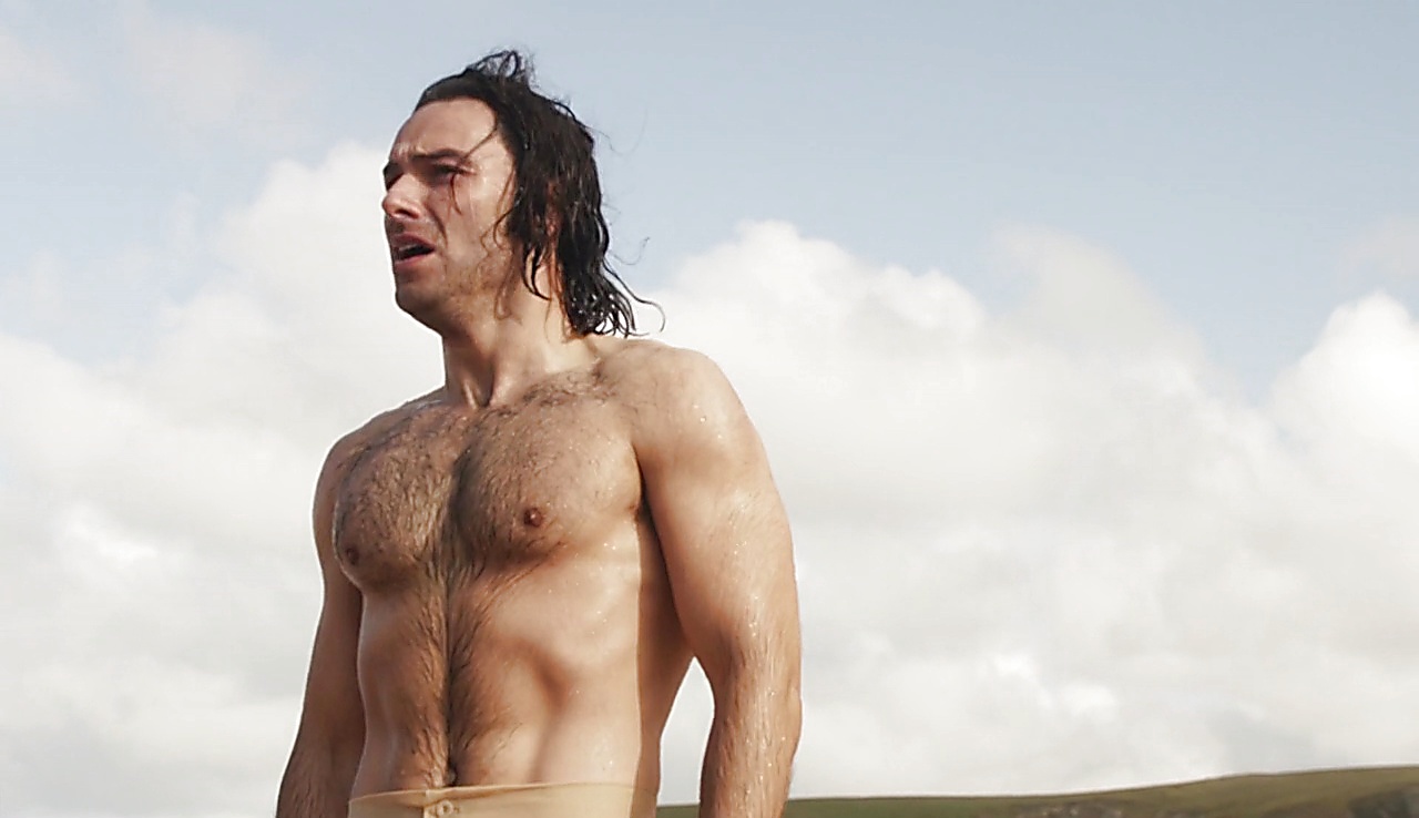 Aidan Turner sexy shirtless scene June 11, 2018, 8am