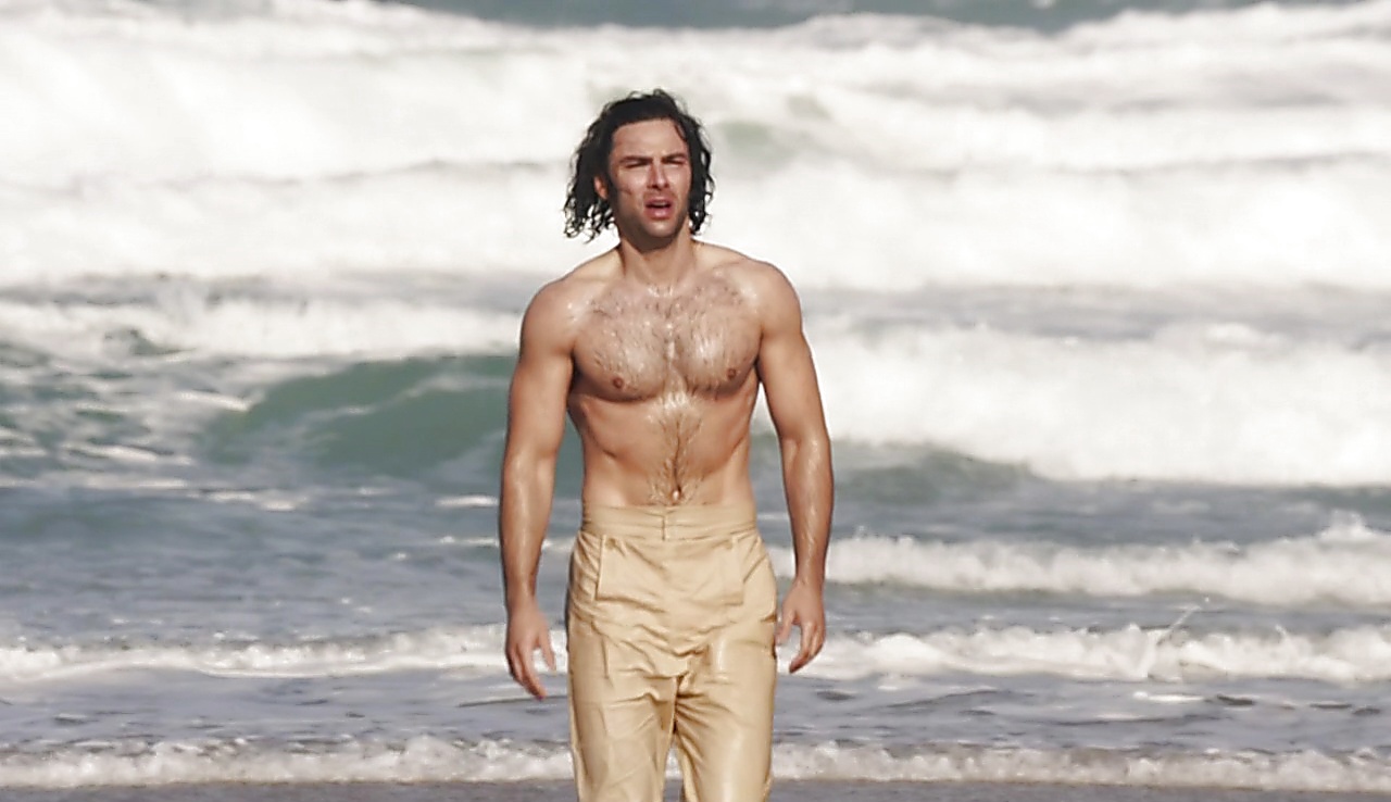 Aidan Turner sexy shirtless scene June 11, 2018, 8am