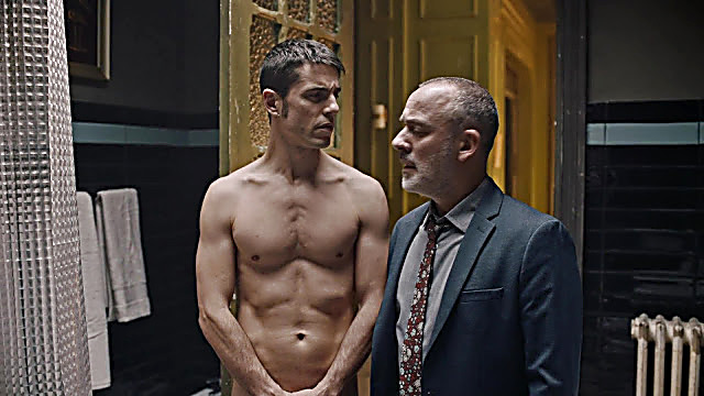 Alejo Sauras sexy shirtless scene April 23, 2021, 7am