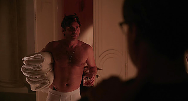 Alessandro Nivola sexy shirtless scene August 19, 2022, 1am