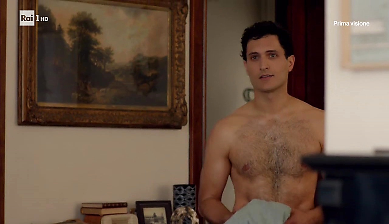 Alessandro Tersigni sexy shirtless scene October 25, 2017, 1pm