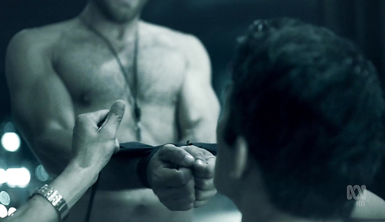 Ari Boyland sexy shirtless scene April 16, 2018, 11am