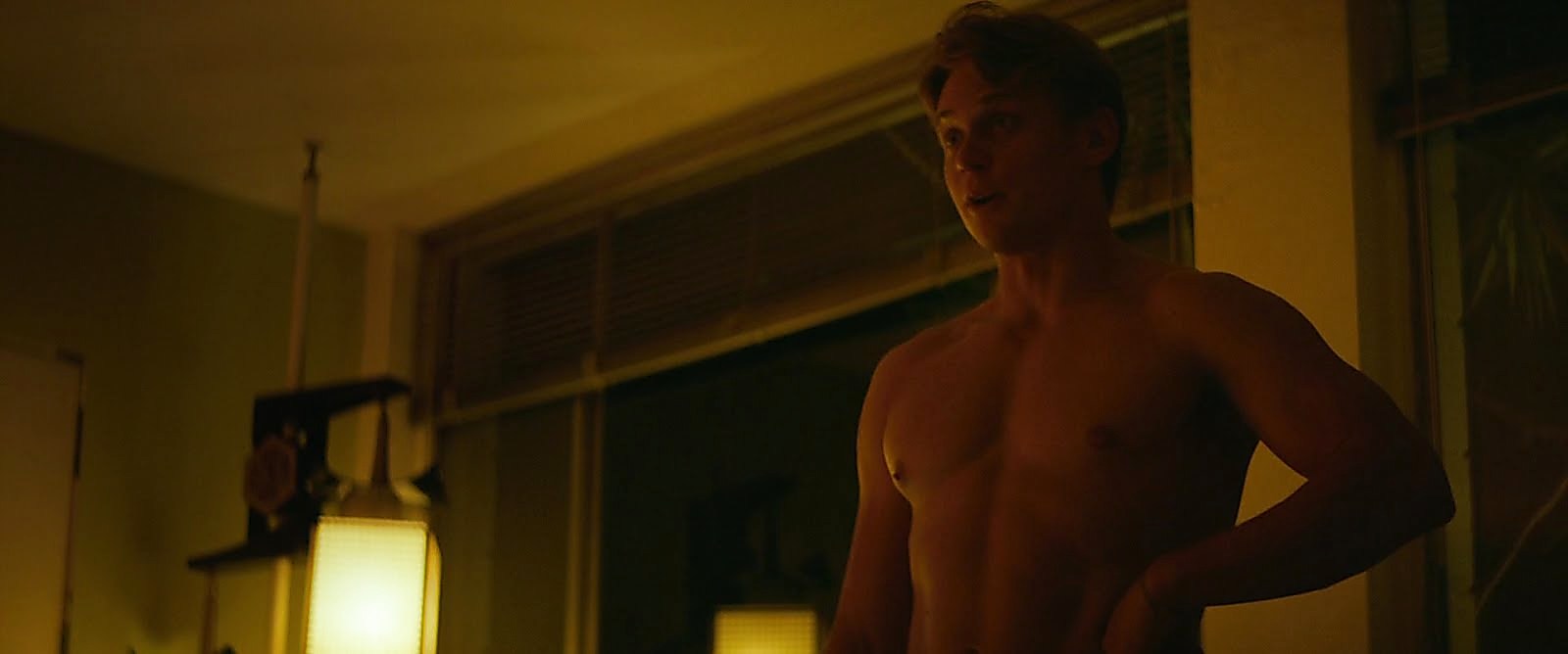 Billy Magnussen sexy shirtless scene October 24, 2017, 1pm