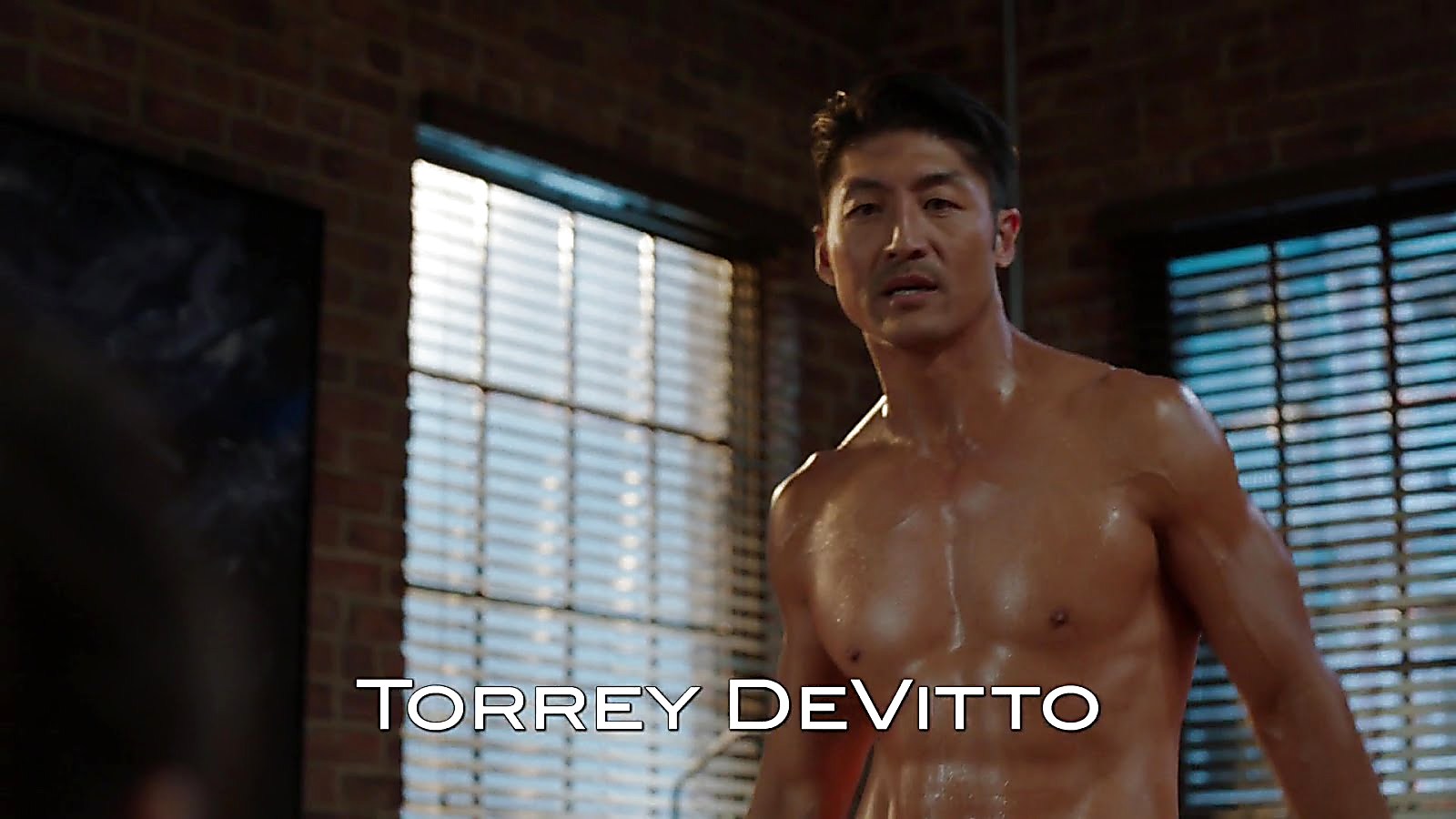 Brian Tee sexy shirtless scene October 18, 2018, 11am