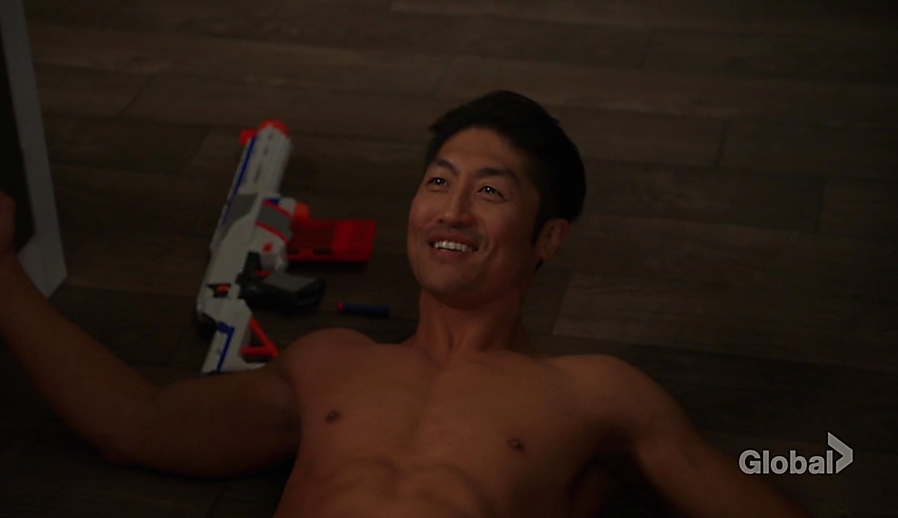 Brian Tee sexy shirtless scene March 6, 2018, 12pm