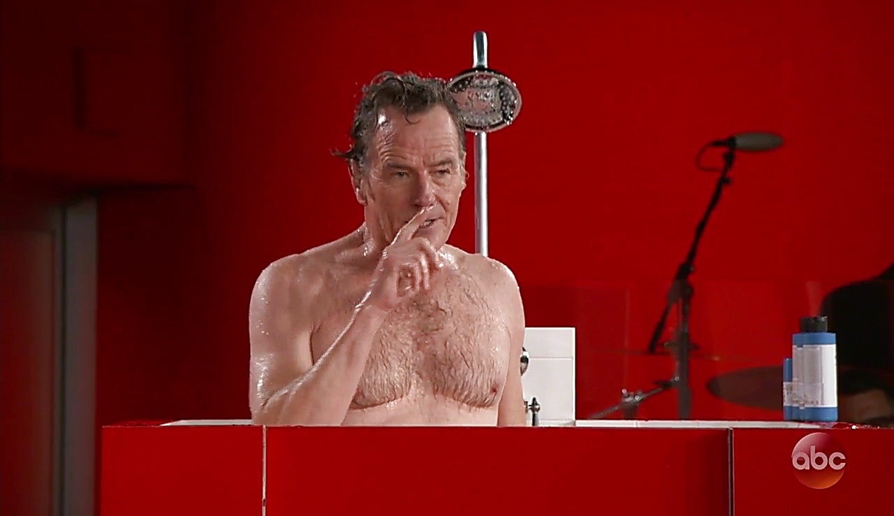 Bryan Cranston sexy shirtless scene December 6, 2017, 3pm