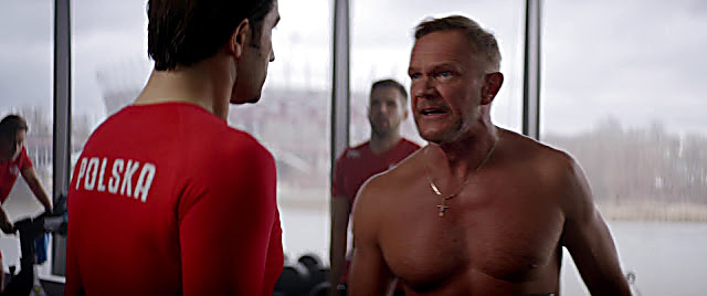 Cezary Pazura sexy shirtless scene January 12, 2022, 5am