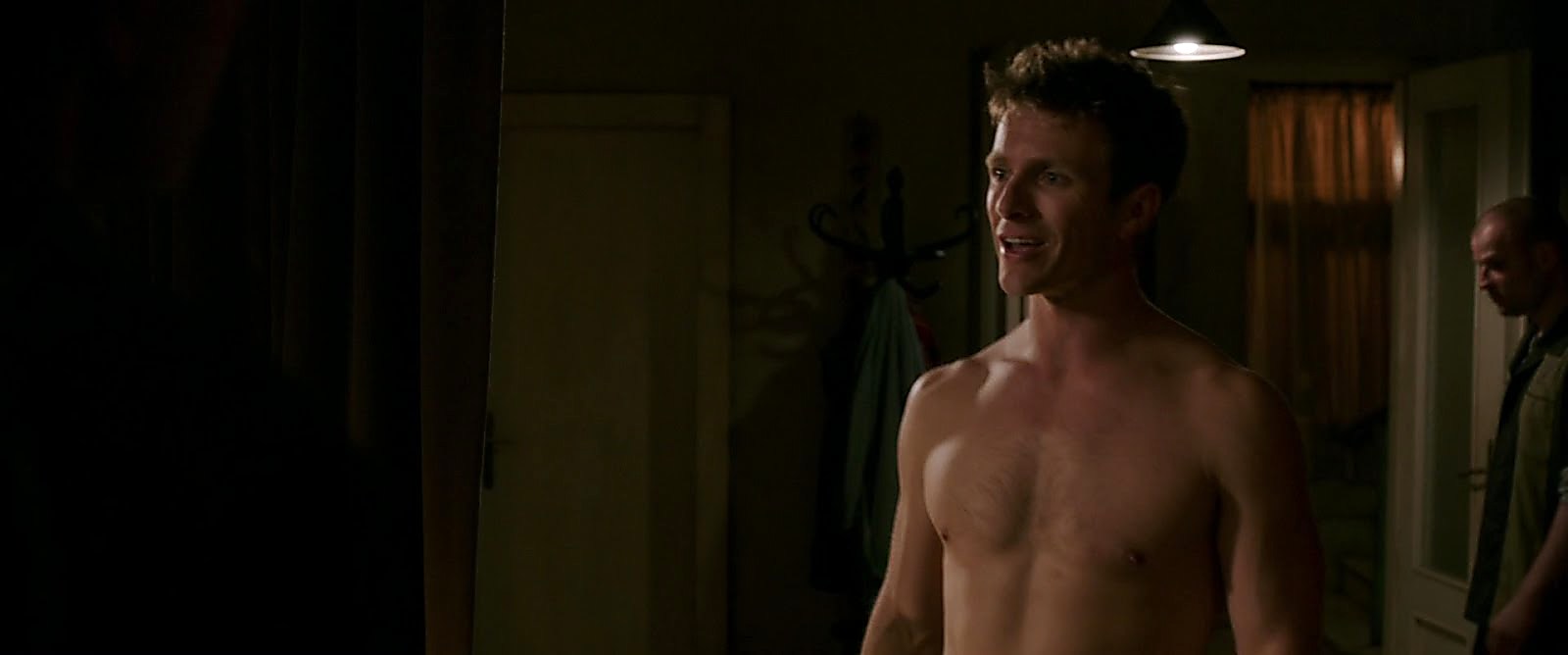 Charlie Bewley sexy shirtless scene January 6, 2018, 1pm