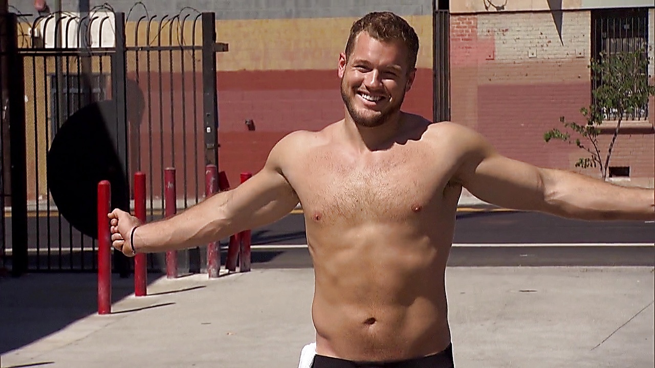 Colton Underwood sexy shirtless scene January 24, 2019, 11am