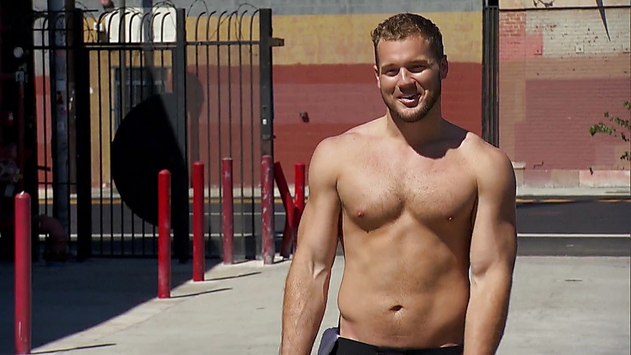 Colton Underwood sexy shirtless scene January 24, 2019, 11am