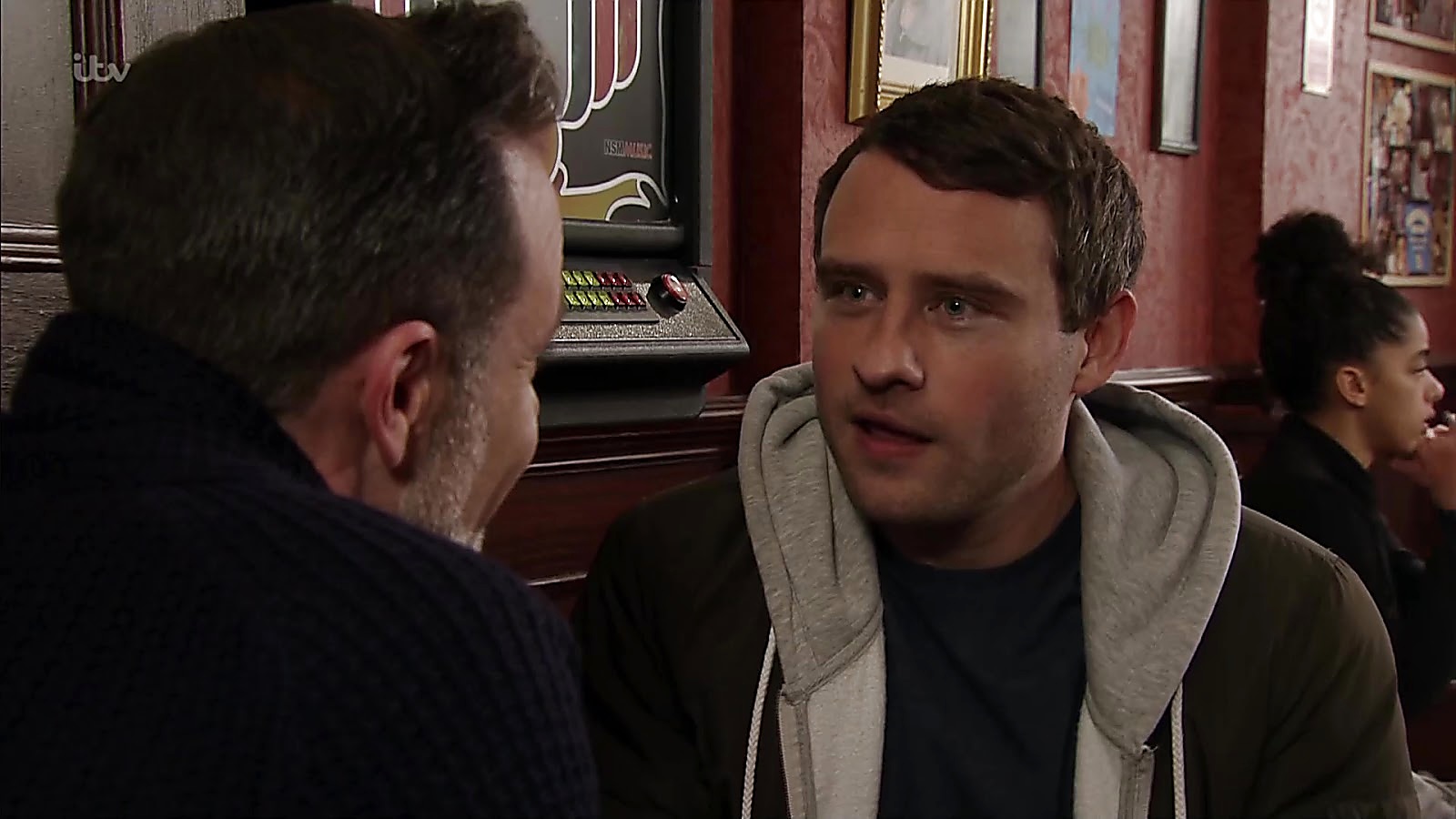 Daniel Brocklebank sexy shirtless scene April 4, 2019, 1pm