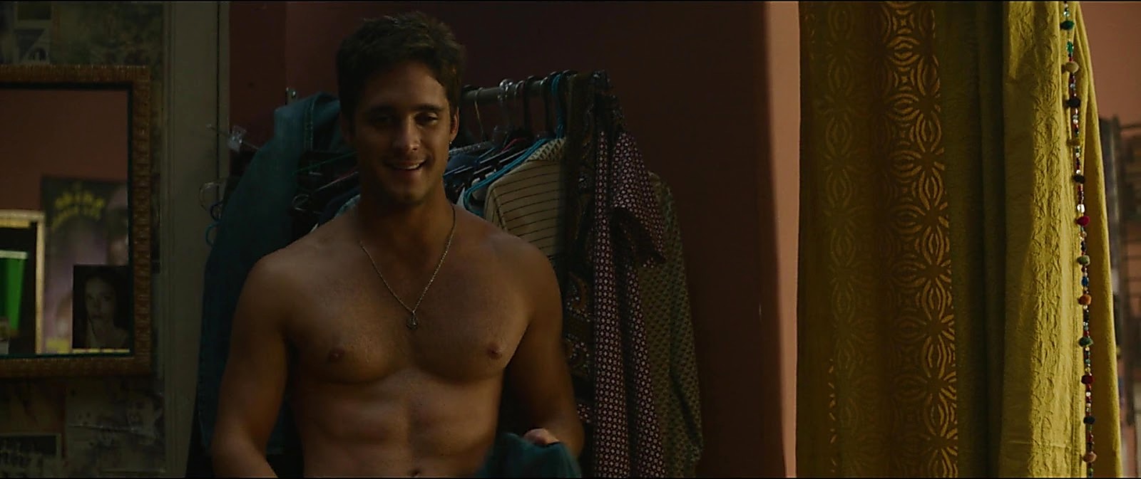 Diego Boneta sexy shirtless scene February 29, 2020, 6am