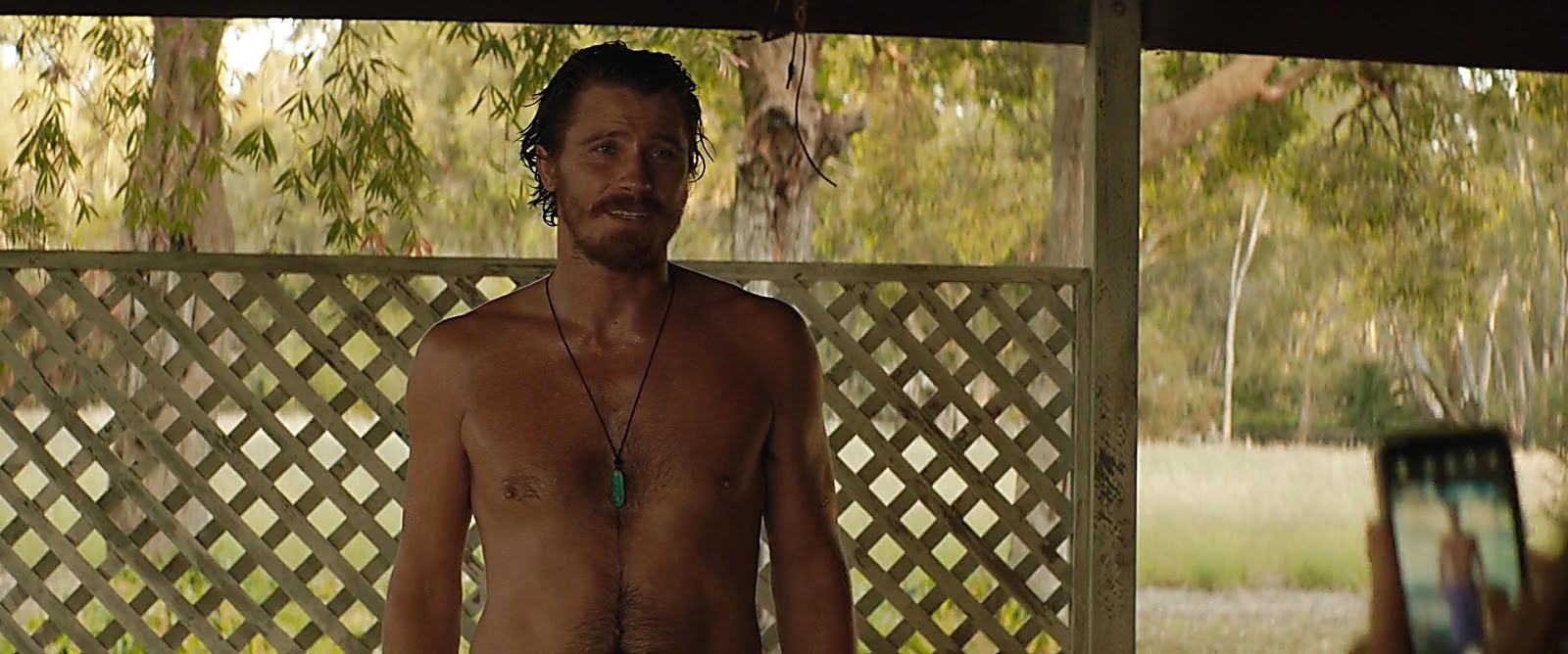 Garrett Hedlund sexy shirtless scene July 17, 2020, 3pm