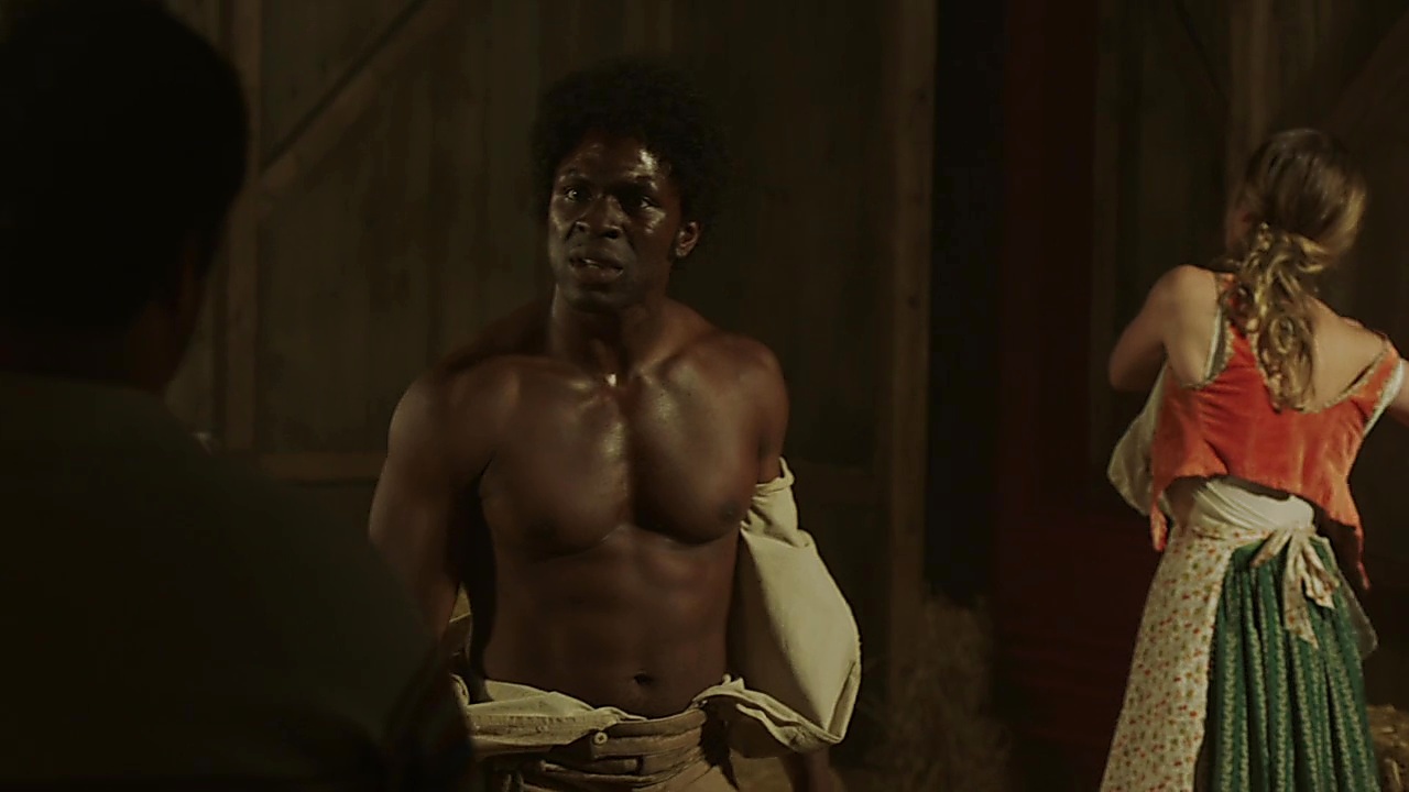 Gbenga Akinnagbe sexy shirtless scene October 29, 2018, 6am