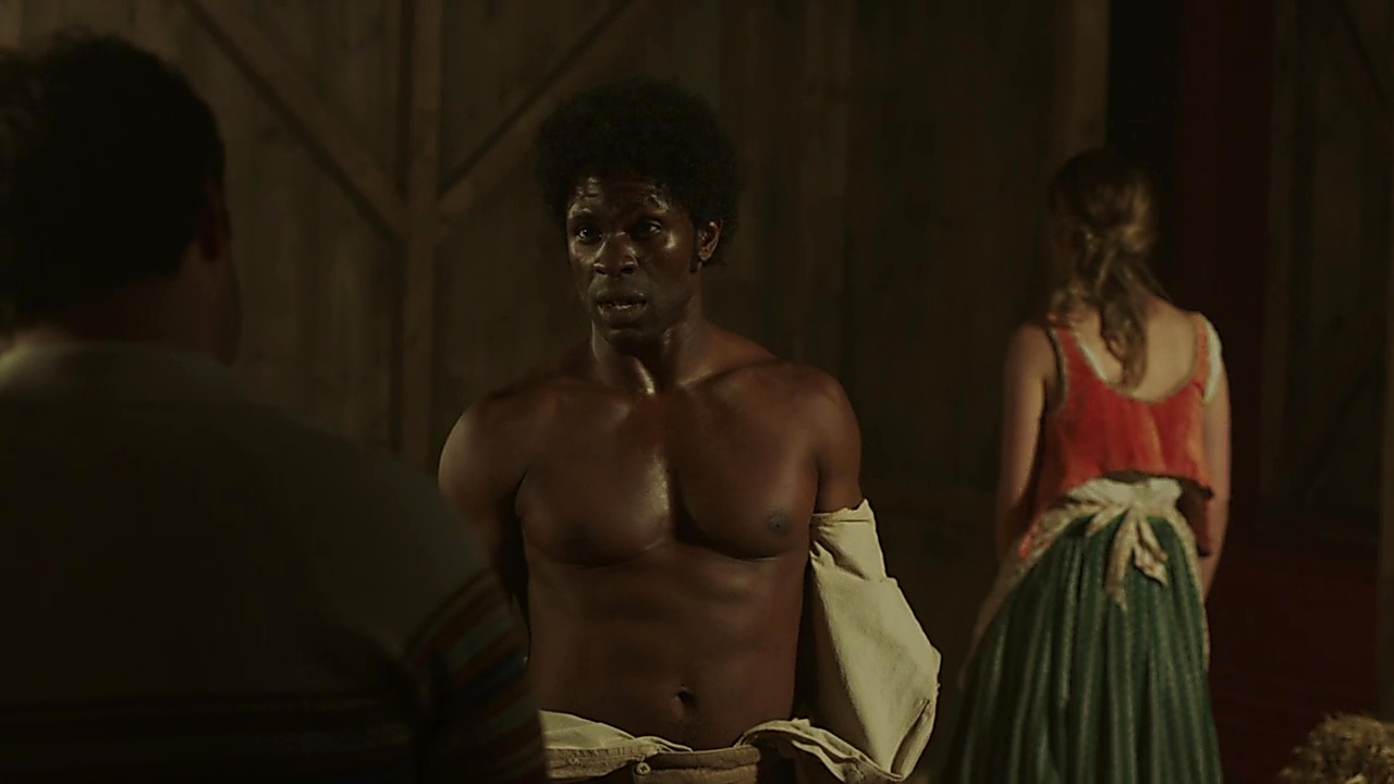 Gbenga Akinnagbe sexy shirtless scene October 29, 2018, 6am