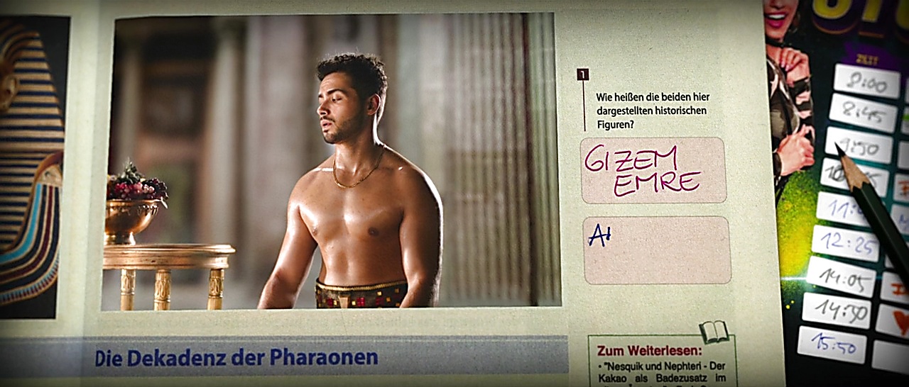 Gizem Emre sexy shirtless scene March 22, 2018, 1pm