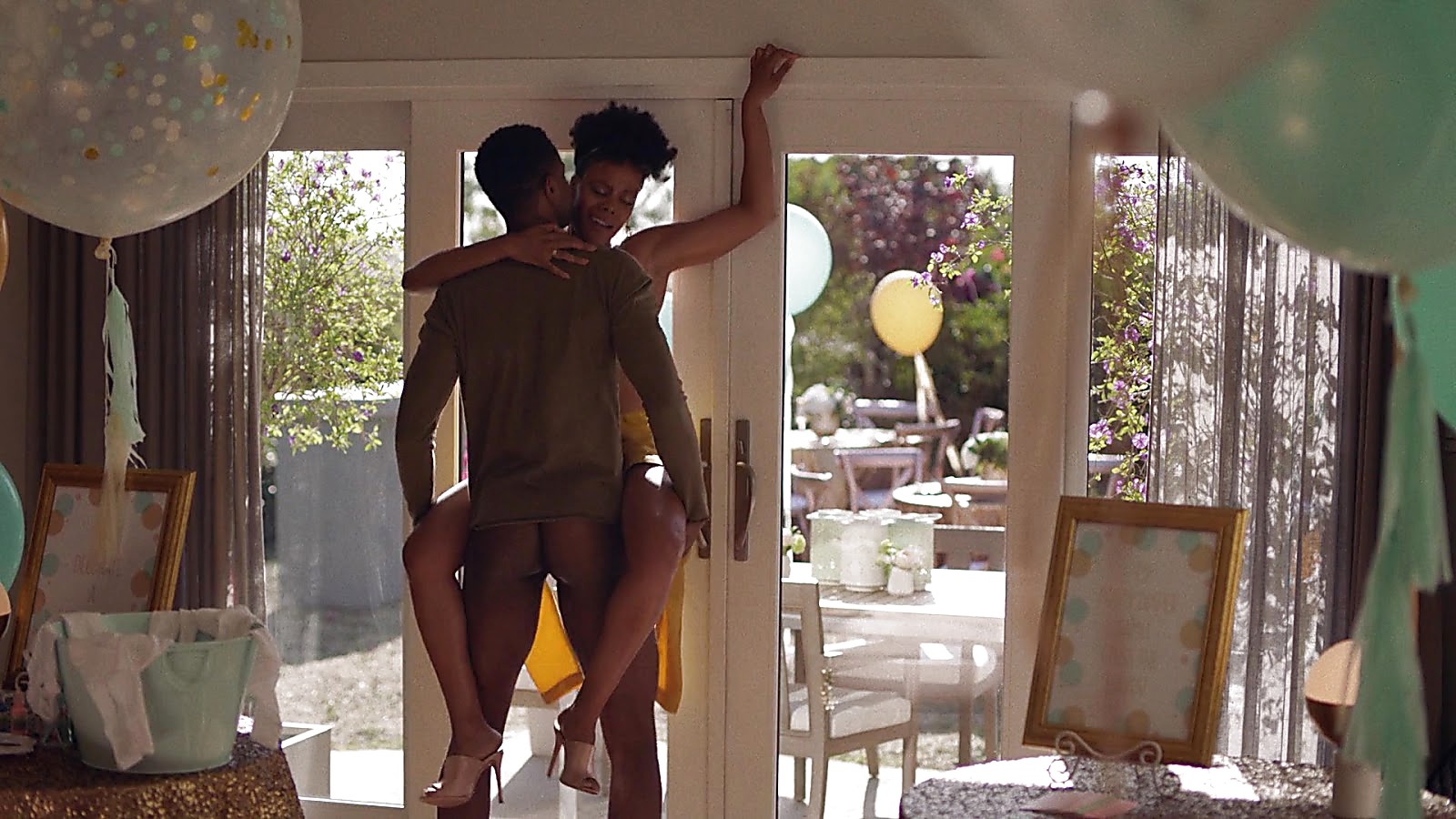 Jay Ellis sexy shirtless scene April 13, 2020, 1pm