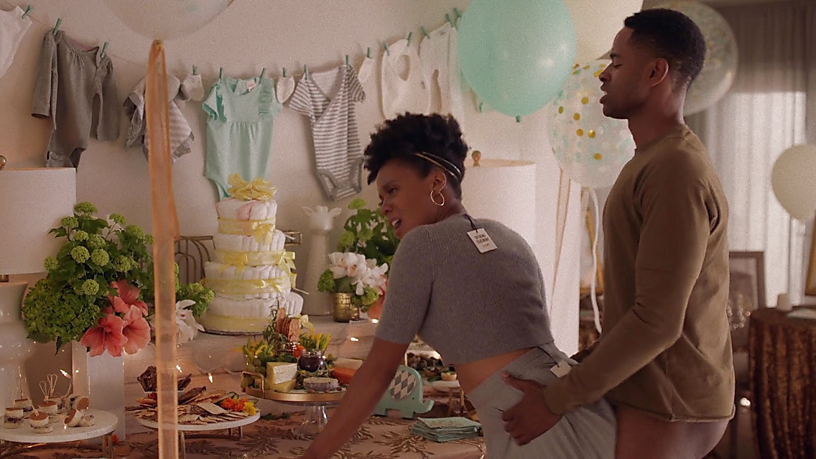 Jay Ellis sexy shirtless scene April 13, 2020, 1pm