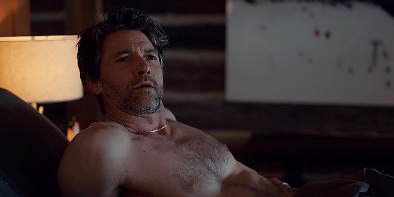 Jefferson Brown sexy shirtless scene January 2, 2020, 1pm