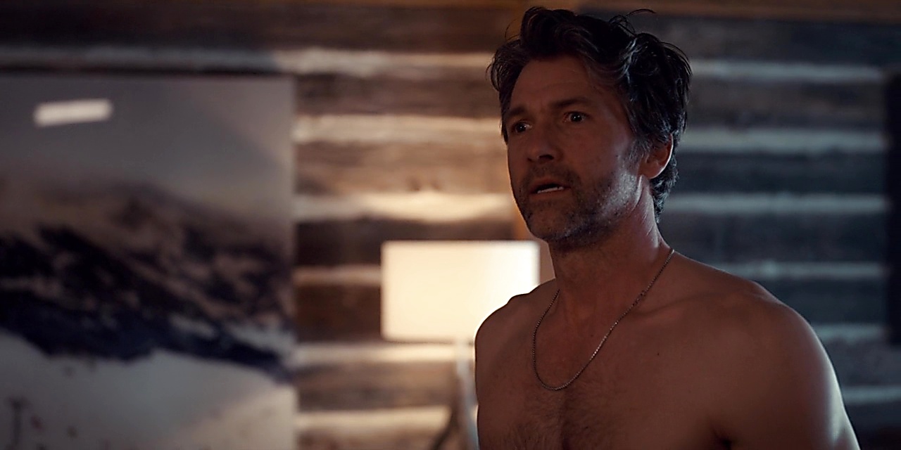 Jefferson Brown sexy shirtless scene January 2, 2020, 1pm