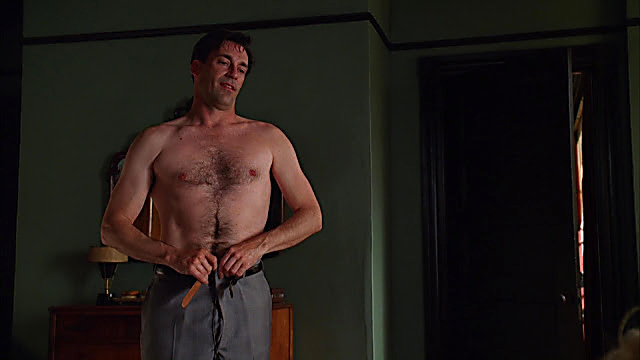 Jon Hamm sexy shirtless scene October 28, 2020, 5am