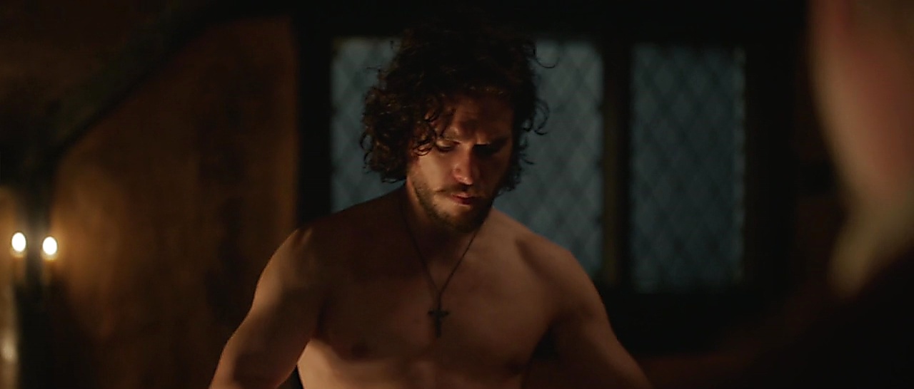 Kit Harington sexy shirtless scene October 29, 2017, 7am