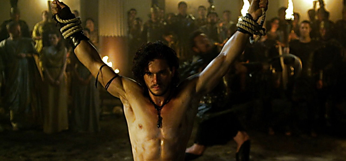 Kit Harington sexy shirtless scene May 16, 2014, 7pm