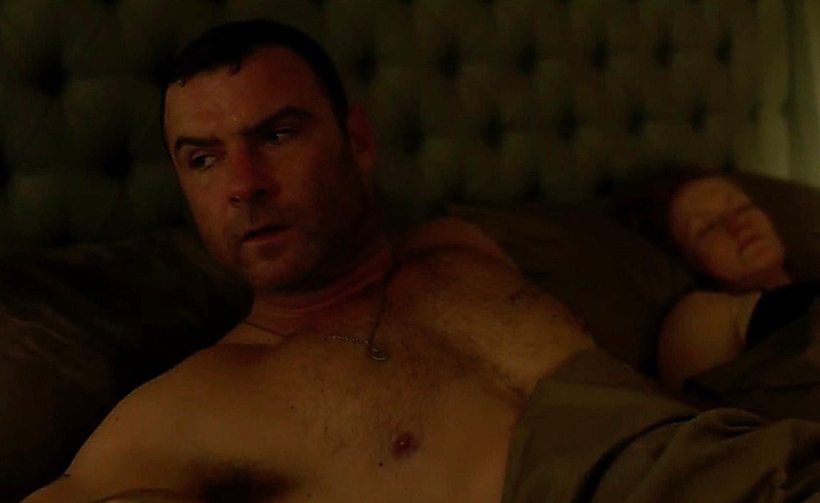 Liev Schreiber sexy shirtless scene August 2, 2014, 7pm