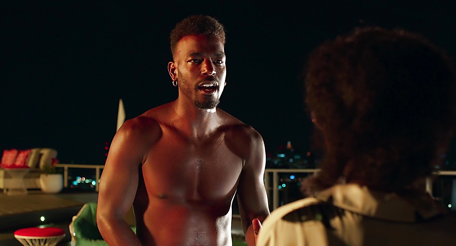 Luke James sexy shirtless scene June 27, 2019, 3pm